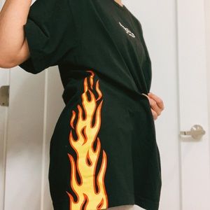 young & reckless flame shirt